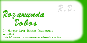 rozamunda dobos business card